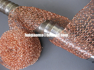 China RFI Shielding Copper Mesh,Knitted Copper Wire Mesh,Knit Cleaning Mesh supplier