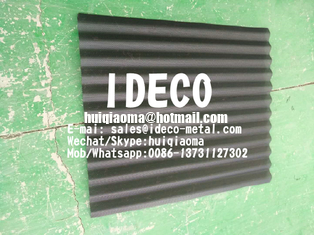 China Corrugated Perforated Metal Sheeting for Building Rain Screen Cladding, Wavery Aluminium Punched Hole Plates supplier