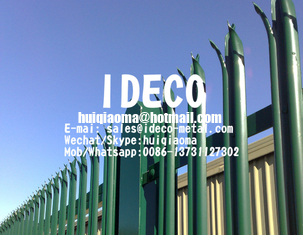 China Anti-Climb Steel Palisade Fences, Anti-Intruder Palisade Fencing System, Boundary Wall Spike Fence supplier